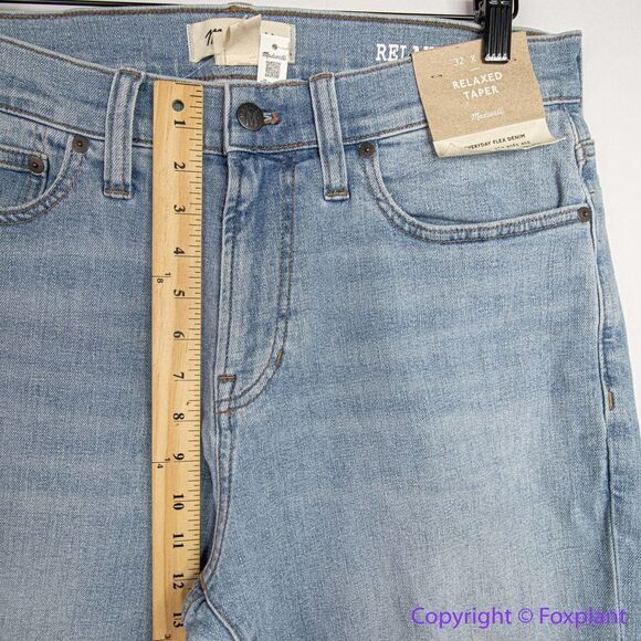 NEW Madewell Relaxed Taper Jeans in Hodgson Wash,‎ 32*28 - Picture 6 of 16